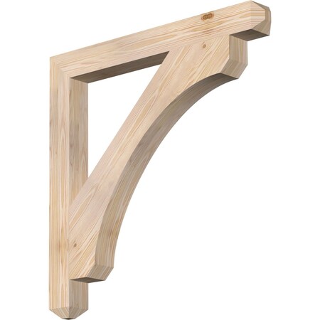 Ekena Millwork Legacy Craftsman Smooth Bracket, Douglas Fir, 3 1/2"W x 34"D x 34"H BKT04X34X34LEC04SDF